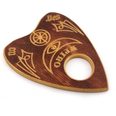 Спиритическая указка для спиритической доски OUIJA, темная (14×11,5×0,8см) Спиритическая указка для спиритической доски OUIJA, темная (14×11,5×0,8см)