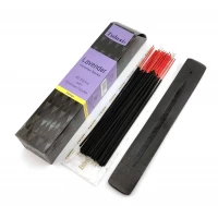 Lavender 40 Stiks with Incense Holder (Благовония  40 штук  с деревянной подставкой)(Tulasi)