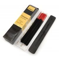 Cinnamon 40 Stiks with Incense Holder (Благовония  40 штук  с деревянной подставкой)(Tulasi)