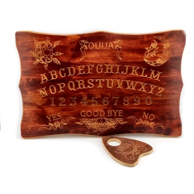 Спиритическая доска OUIJA Эксклюзивная на английском языке (46×29×1,8см),резная,массив дерева