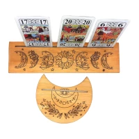 Подставки под карты Таро(25×7,5см)и(10,5×12,5см)цветы,светлая.