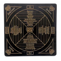 Таблица для работы с маятником Любовной магии темная (26×26×0,8 см)