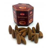 Sandalwood Back Flow Cones (Сандал, стелющийся вниз дым)(Hem) конусы