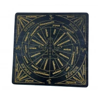 Таблица для работы с маятником Чакровая темная (26×26×0,8 см)