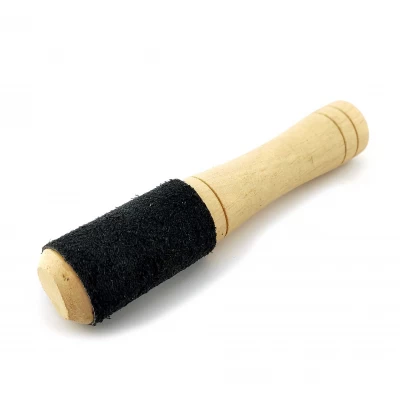 Резонатор дерево с кожей для поющей чаши/колокольчика (13,5 см),подходит к всем видам чаш