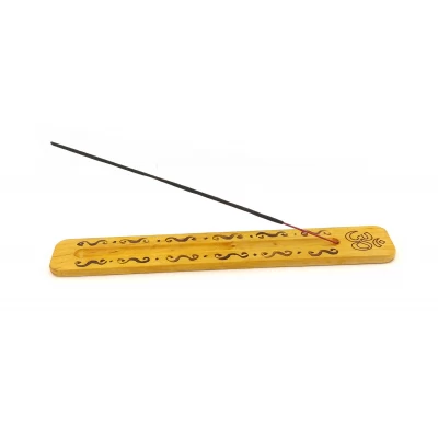 Подставка под благовония Янтарь, с рисунком (260х40х7 мм), массив дерева. Подставка под благовония Янтарь, с рисунком (260х40х7 мм), массив дерева.