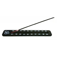 Подставка под благовония Графит, с рисунком (260х40х7 мм), массив дерева.