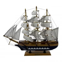 Модель парусника на подставке ( 40х34х6,5 см)