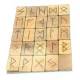 Руны Скандинавские светлые, 25 рун (3,1×2,7×0,7 см) , массив дерева