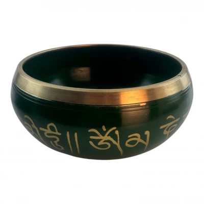 УЦЕНКА Чаша поющая зеленая (d-15.3 см h-7,2 см) УЦЕНКА Чаша поющая зеленая (d-15.3 см h-7,2 см)