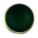 Чаша поющая бронзовая  Будда зеленая ( d-13.8 см h-6.5 см)