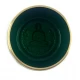 Чаша поющая бронзовая  Будда  зеленая ( 11.5х 10.6х 6 см)