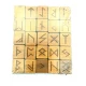 Руны Скандинавские светлые, 25 рун (2,1×1,8×0,6 см) ,массив дерева