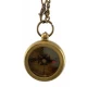 Компас карманный на цепочке бронза (d-3.3,h-1,1 см)