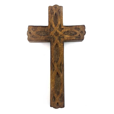 Крест из мангового дерева ( 19х 11,5х 1,5 см)