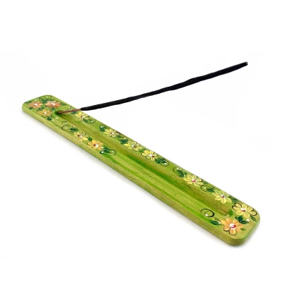 Подставка под благовония Квіткова поляна (260х40х7 мм), расписано вручную, массив дерева. Подставка под благовония Квіткова поляна (260х40х7 мм), расписано вручную, массив дерева.