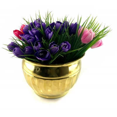 Кашпо « Золотистая Роскошь» ( 15х 21 см)