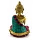 Будда бронзовый бирюза, кораллы (19,5х 12,8 х8 см)