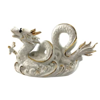 Дракон фарфор ( 8,5х 15,5х5.7 см)