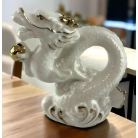 Дракон фарфор ( 10,5х 10х4,8 см)