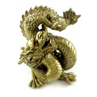 Статуэтка Дракон с хрустальным шаром ( 15х 14х8,5 см)