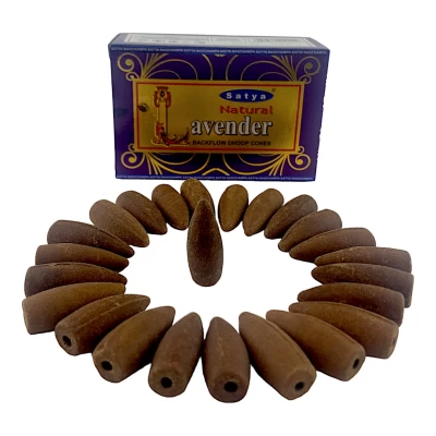 Natural Lavender  Backflow Cones (Лаванда)(Satya) 24 конуса в упаковке