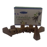 Vanilla Backflow Dhoop Cone (Ваниль)(Satya) 10 конусов в упаковке