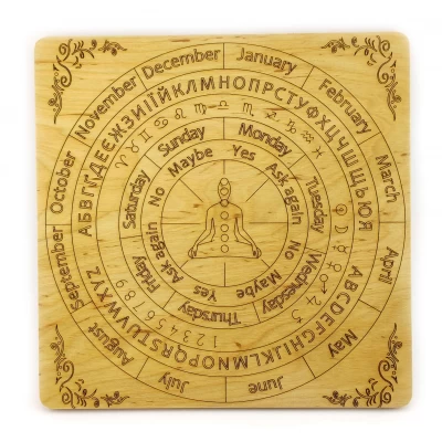 Таблица для работы с маятником Классическая на английском языке, светлая (26х26х0,8см) Таблица для работы с маятником Классическая на английском языке, светлая (26х26х0,8см)