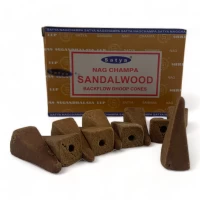 Sandalwood  Backflow Cones (Сандал)(Satya) 10 конусов в упаковке