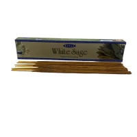 White Sage premium incence sticks (Белый Шалфей)(Satya) пыльцовое благовоние 15 гр.