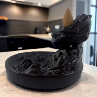 Подставка под благовония Back Flow матовая Дракон ( 12,5х11,5х 8,7 см) Подставка под благовония Back Flow матовая Дракон ( 12,5х11,5х 8,7 см)