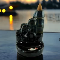 Подставка под благовония Back Flow Бамбук ( 13.7х 10х 9.2 см)