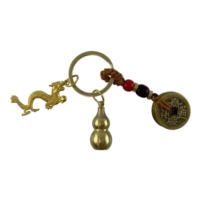 Брелок с тремя подвесками  Три сокровища