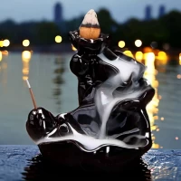 Подставка под благовония Back Flow Лотос (8,7х9,1х7.4 см) Подставка под благовония Back Flow Лотос (8,7х9,1х7.4 см)