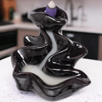 Подставка под благовония Back Flow темно-коричневая Водопад ( 10х 10х9.4 см) Подставка под благовония Back Flow темно-коричневая Водопад ( 10х 10х9.4 см)