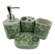 Набор для ванной  керамический Зеленые круги