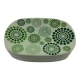 Набор для ванной  керамический Зеленые круги