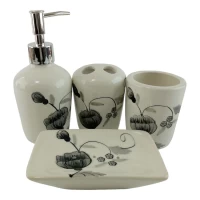 Набор для ванной  керамический Маки