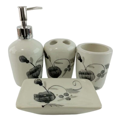 Набор для ванной керамический Маки Набор для ванной керамический Маки