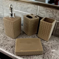 Набор для ванной комнаты Бежевый