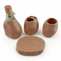 Набор для ванной комнаты Светло- персиковый