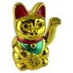 Кошка Манэки-нэко машущая лапой  Золотая Лапка пластик (25,5х18х14 см)