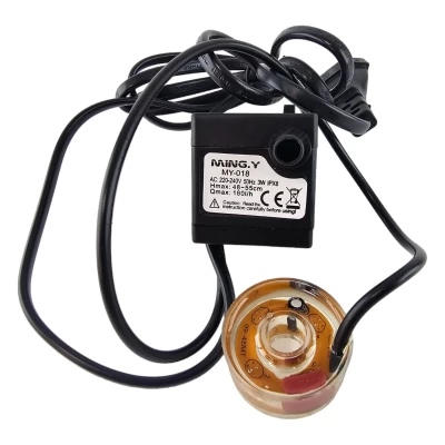 Насос для фонтана с цветной подсветкой (3 Вт) (180 л/ч) (h max 48-55 cm)