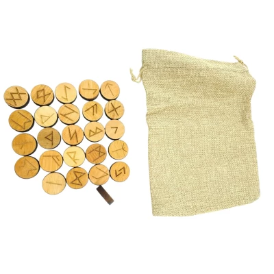 Руны Скандинавские круглые, светлые, 25 рун (d-2,3 см ,h-0,7 см) с мешочком ,массив дерева Руны Скандинавские круглые, светлые, 25 рун (d-2,3 см ,h-0,7 см) с мешочком ,массив дерева
