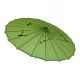 Зонтик из бамбука и шелка зеленый ( 55х 82 см)