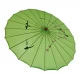 Зонтик из бамбука и шелка зеленый ( 55х 82 см)