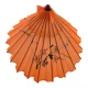 Зонтик из бамбука и шелка оранжевый ( 55х 82 см)