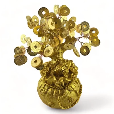 Денежное дерево в мешочке ( 20х11х11 см)