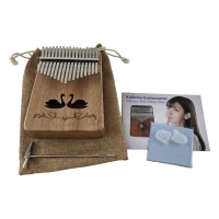 Калимба Лебеди натуральное дерево ( 20х16х6.5 см)