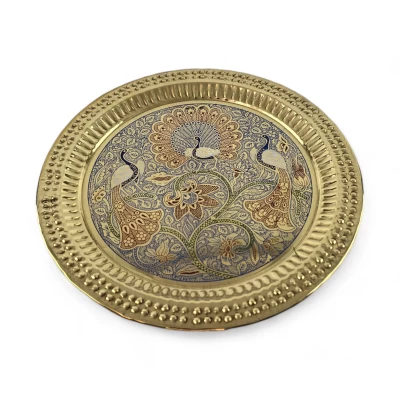 Тарелка бронзовая настенная ( d-23,5; h-0.7 см) Тарелка бронзовая настенная ( d-23,5; h-0.7 см)